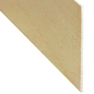 Rigla rindeluita lemn balsa 1000 x 100 x 2 mm