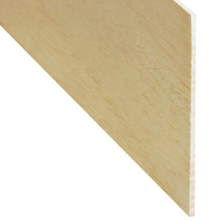Rigla rindeluita lemn balsa 1000 x 100 x 2 mm