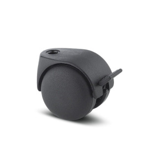 Roata pivotanta pentru mobila, din polipropilena, cu frana, 50 mm, 50 kg