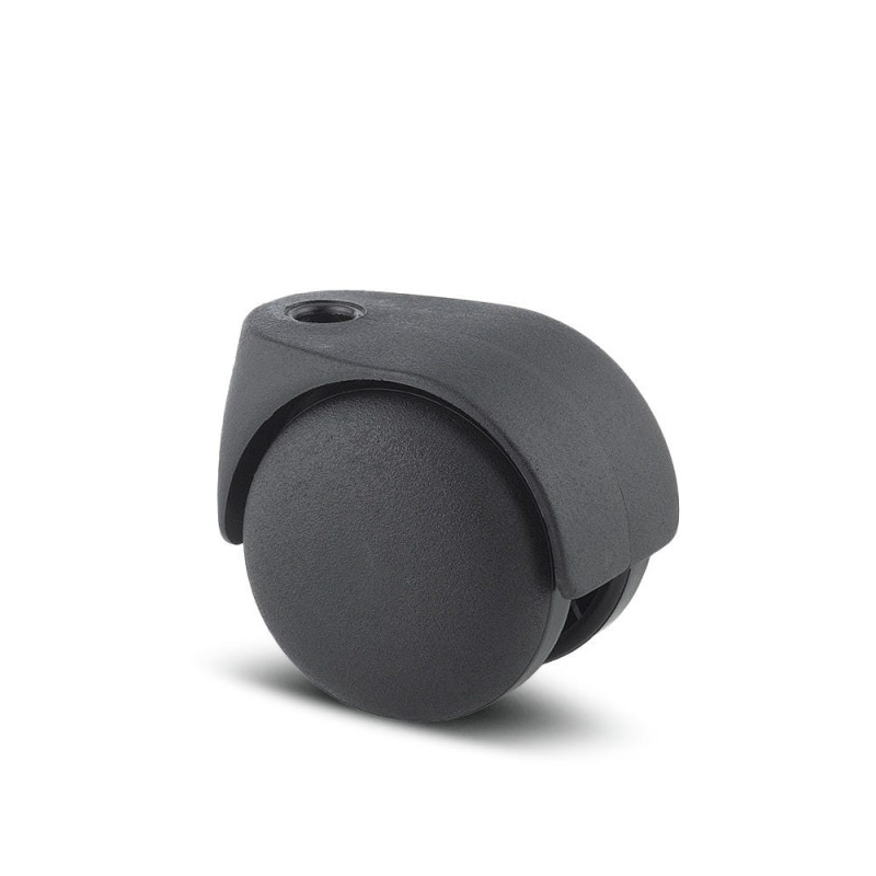 Roata pivotanta pentru mobila, din polipropilena, fara frana, 50 mm, 50 kg