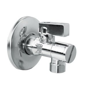 Robinet coltar Valvex, alama cromata, filet exterior, cu filtru, D 1/2" x 3/8"