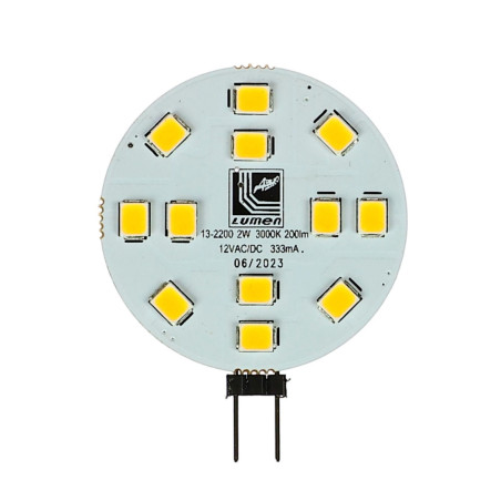 Bec LED Adeleq Lumen disc G4 2W 200lm lumina calda 3000K 12V