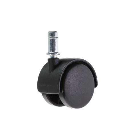 Rotila pentru mobila, pivotanta, fara blocare, din poliamida, cu surub, diametru 50 mm, 40 kg