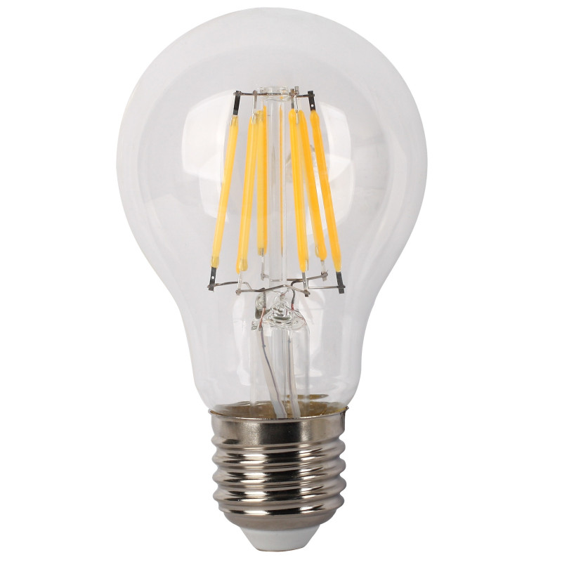 Bec LED filament Hoff clasic A60 E27 8W 970lm lumina neutra 4000 K