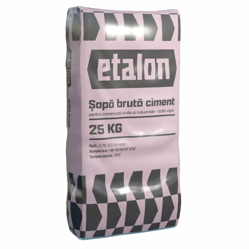 Sapa bruta pe baza de ciment, Etalon, interior / exterior, 25 kg