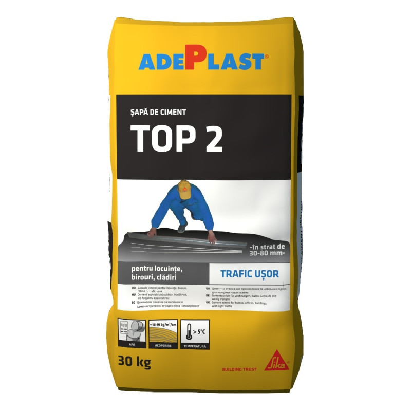 Sapa egalizare Adeplast Top 2, interior / exterior, 30 kg