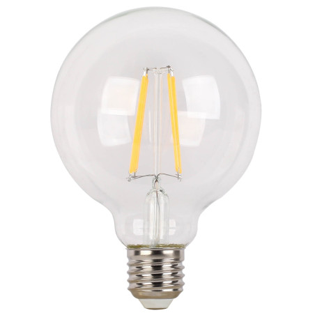 Bec LED filament Hoff glob G95 E27 6W 790lm lumina calda 2700 K
