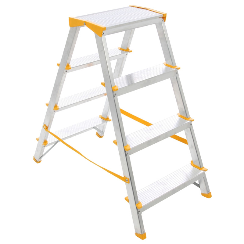 Scara aluminiu 964, dubla, 2 x 4 trepte, inaltime 0.82 m, 150 kg
