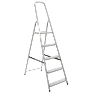 Scara otel, 1 x 5 trepte, inaltime 1.73 m, 125 kg