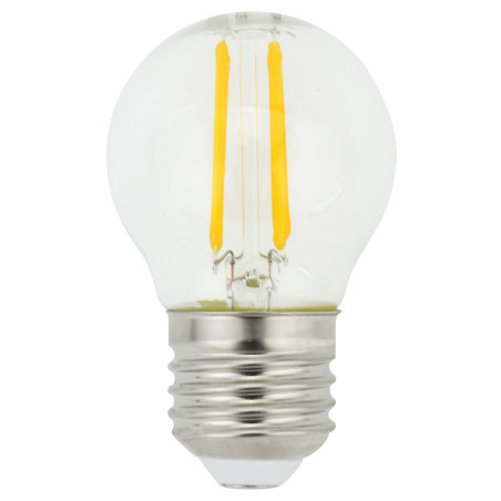 Bec LED filament Hoff mini G45 E27 4.9W 600lm lumina calda 2700 K