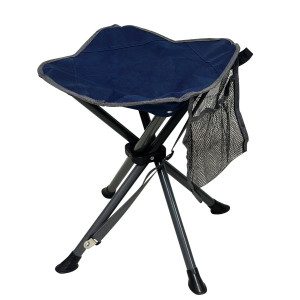Scaun pescuit, camping, DJ-TY-1302, pliant, structura metal, albastru, 30 x 30 x 39 cm