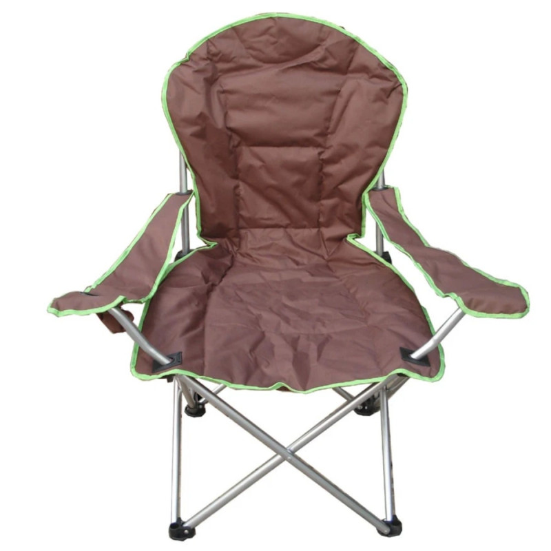 Scaun pescuit, camping, pliant Lux ZR1434-A, structura metalica, maro, 60 x 60 x 105 cm