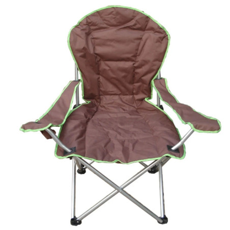 Scaun pescuit, camping, pliant Lux ZR1434-A, structura metalica, maro, 60 x 60 x 105 cm