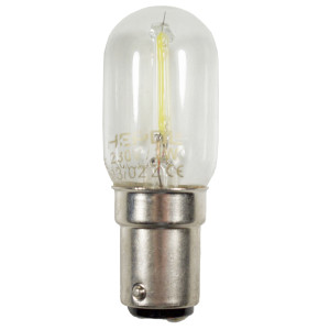 Bec LED filament pentru masina de cusut Hepol tubular B15D 2W 200lm lumina rece 6500 K