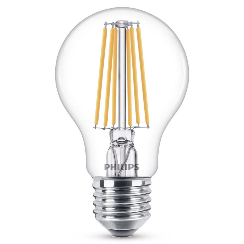 Bec LED filament Philips clasic A60 E27 10.5W 1521lm lumina calda 2700 K