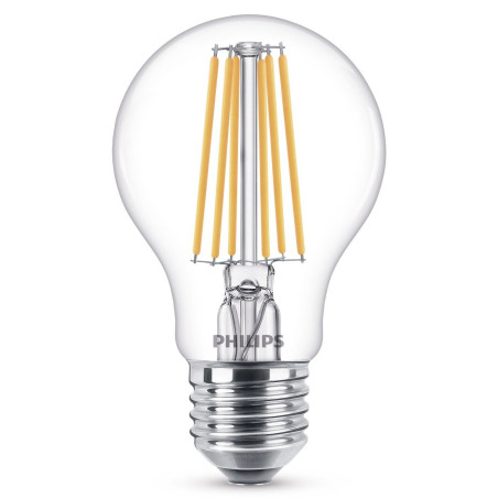Bec LED filament Philips clasic A60 E27 10.5W 1521lm lumina calda 2700 K