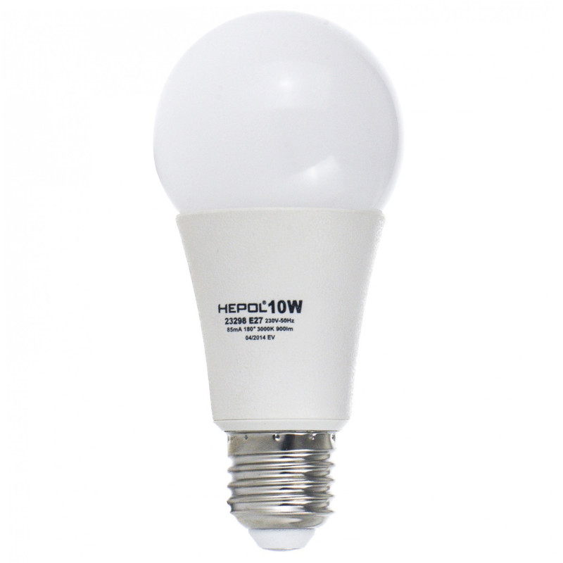 Bec LED Hepol clasic A60 E27 10W 850lm lumina calda 3000 K
