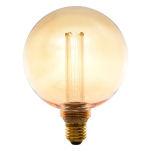 Bec LED Hepol decorativ G125 Amber E27 3.5W 120lm lumina calda 1800K, dimabil