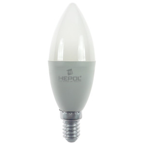 Bec LED Hepol lumanare E14 8W 900lm lumina calda 3000 K