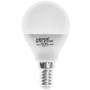 Bec LED Hepol mini E14 6W 550lm lumina calda 3000 K, dimabil