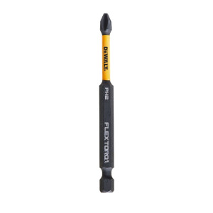 Set 2 biti pentru insurubare de impact, DeWalt FlextorqDT70567T-QZ, profil Phillips, PH2, 89 mm
