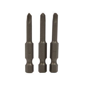 Set 3 biti pentru insurubare, Wolfcraft 1267000, profil Tri-Wing, 50 mm