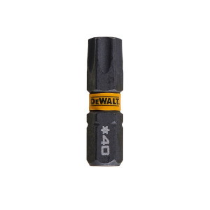 Set 5 biti pentru insurubare de impact, DeWalt Flextorq DT7373T-QZ, profil Torx, T40, 25 mm