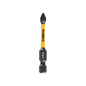 Set 5 biti pentru insurubare de impact, DeWalt Flextorq DT7390T-QZ, profil Pozidriv, PZ1, 57 mm