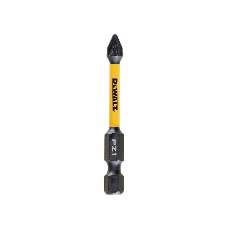 Set 5 biti pentru insurubare de impact, DeWalt Flextorq DT7390T-QZ, profil Pozidriv, PZ1, 57 mm