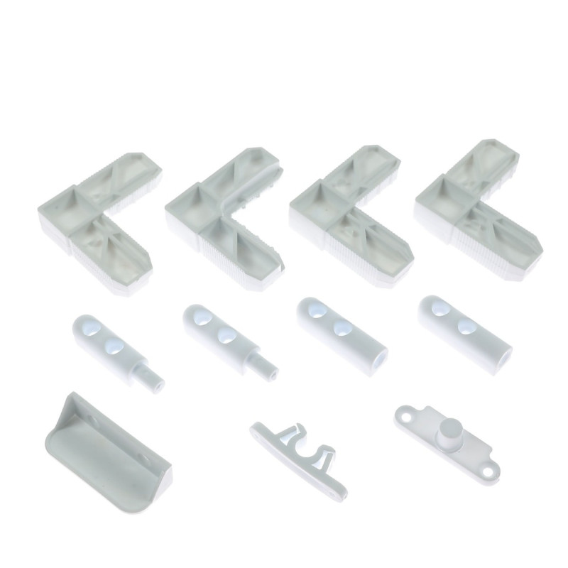 Set accesorii plasa insecte / tantari + coltare, plastic, alb