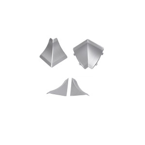 Set accesorii profil inaltator pentru blat Profilplast argintiu
