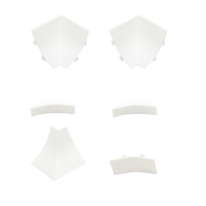 Set accesorii profil inaltator PVC PP23 alb