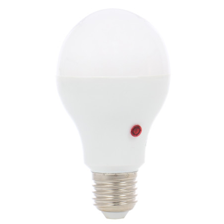 Bec LED Hoff clasic A65 E27 10W 900lm lumina rece 6500 K, cu fotocelula