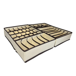 Set organizator haine 40080402, 4 bucati, 32 x 32 x 10 cm