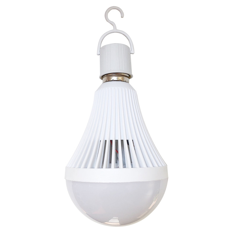 Bec LED Hoff clasic E27 9W 450lm lumina rece 6000 K, cu acumulator