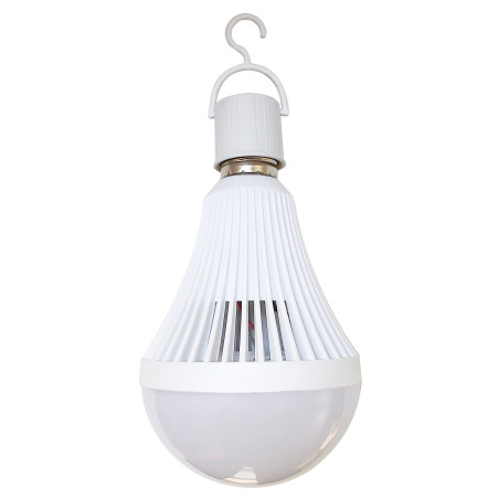 Bec LED Hoff clasic E27 9W 450lm lumina rece 6000 K, cu acumulator