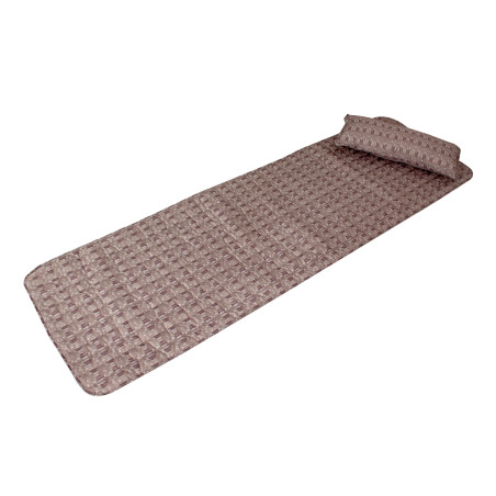 Set sezlong cu pernuta Bedora, textil, maro, 60 x 190 cm