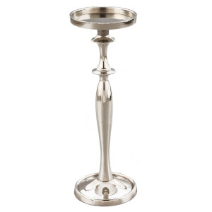 Sfesnic lumanare, CIA-12046 B, aluminiu, argintiu, 26 cm
