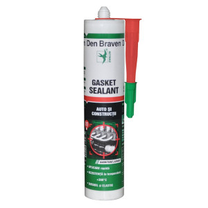 Silicon Den Braven Auto si Constructii, rosu, rezistent la temperatura, 280 ml