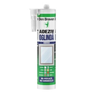 Silicon pentru oglinzi, bej, Den Braven Mirrorfix - SBR, interior / exterior, 280 ml