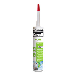 Silicon pentru sticla, transparent, Ceresit CS 23, interior / exterior, 280 ml