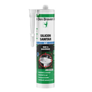 Silicon sanitar, alb, Den Braven, interior, 280 ml