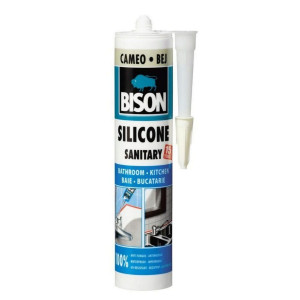 Silicon sanitar, bej, Bison, interior / exterior, 280 ml