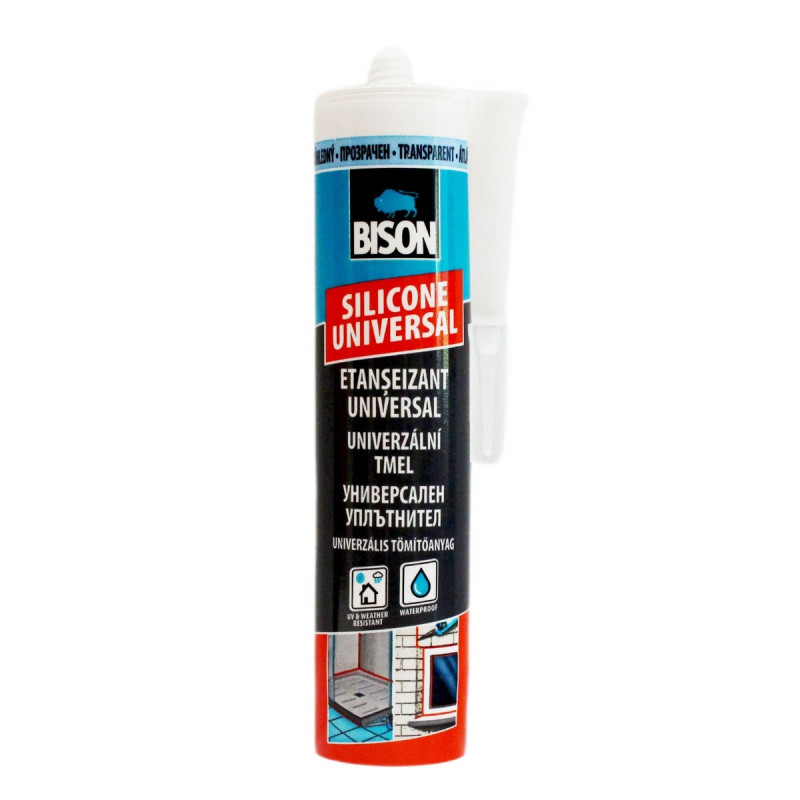 Silicon universal Bison, transparent, interior / exterior, 280 ml