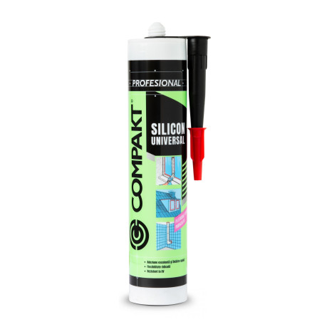 Silicon universal Compakt, negru, interior / exterior, 280 ml