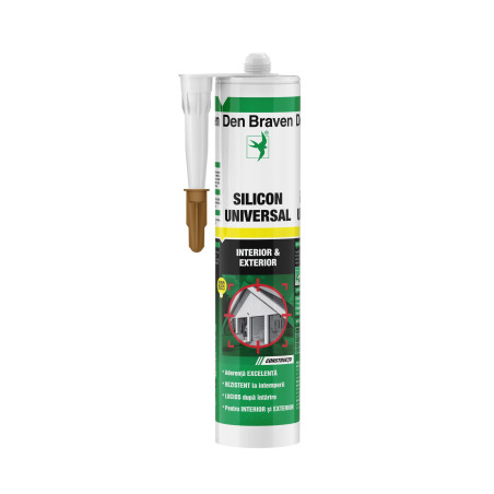 Silicon universal Den Braven 1001 U, maro, interior / exterior, 280 ml