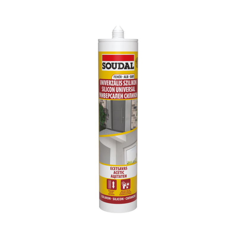 Silicon universal Soudal, alb, interior / exterior, 280 ml