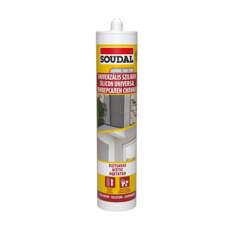 Silicon universal Soudal, gri, interior / exterior, 280 ml