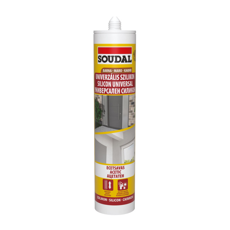 Silicon universal Soudal, maro, interior / exterior, 280 ml