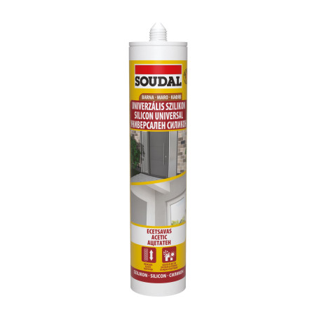 Silicon universal Soudal, maro, interior / exterior, 280 ml